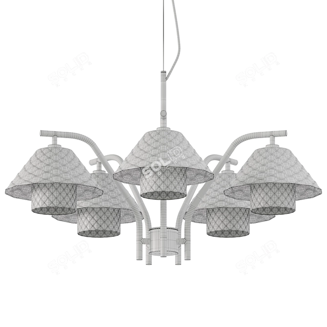 Elegance Redefined: Oxford Chandelier 3D model image 2