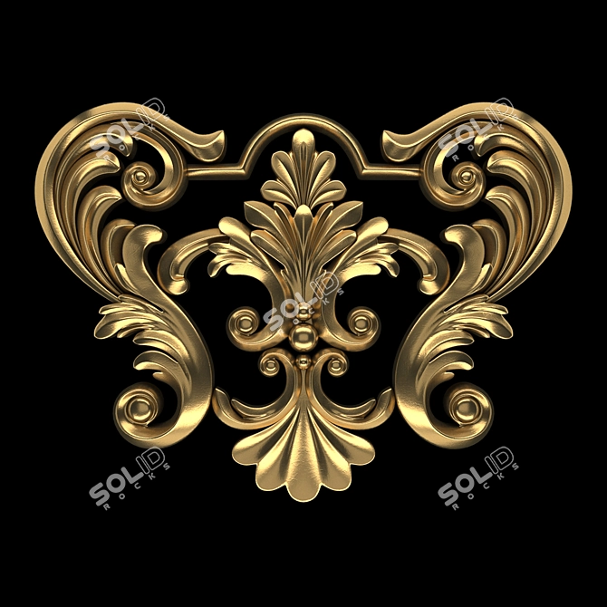 Elegant 3D Ornament Design Kit 3D model image 1