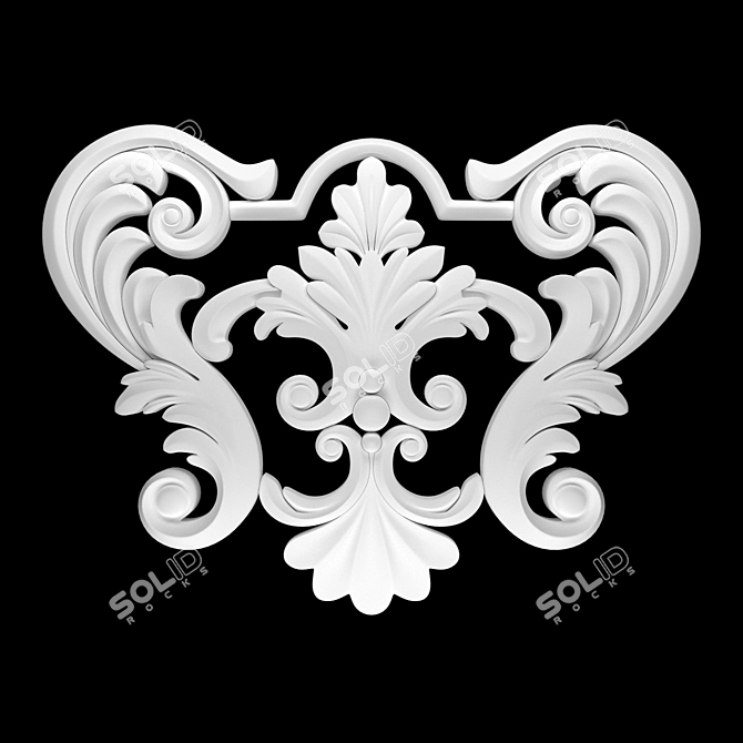 Elegant 3D Ornament Design Kit 3D model image 2