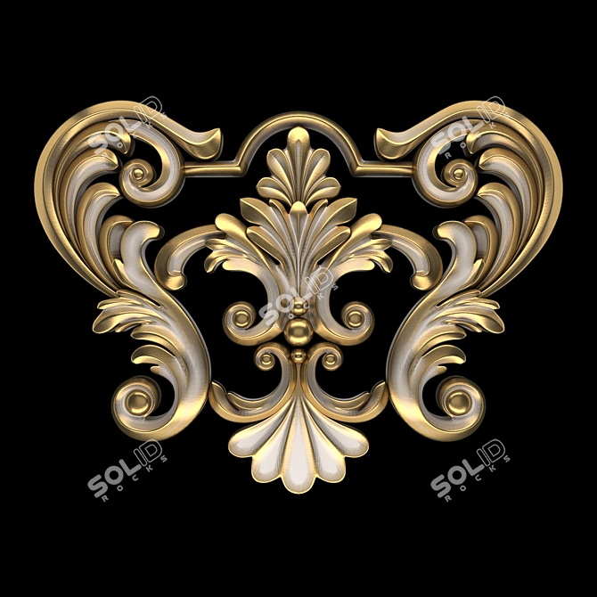 Elegant 3D Ornament Design Kit 3D model image 3