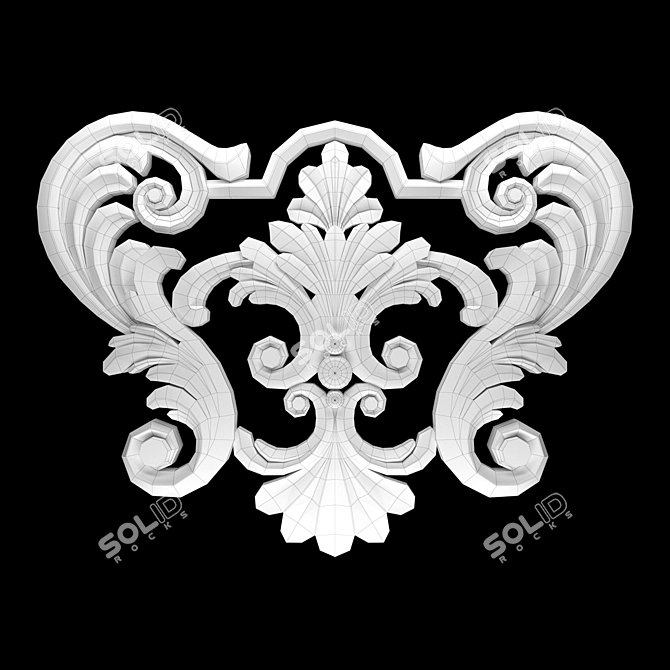 Elegant 3D Ornament Design Kit 3D model image 4