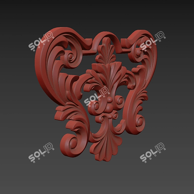 Elegant 3D Ornament Design Kit 3D model image 6