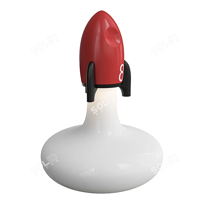 Galactic Rocket Mood Lamp 3D model image 1