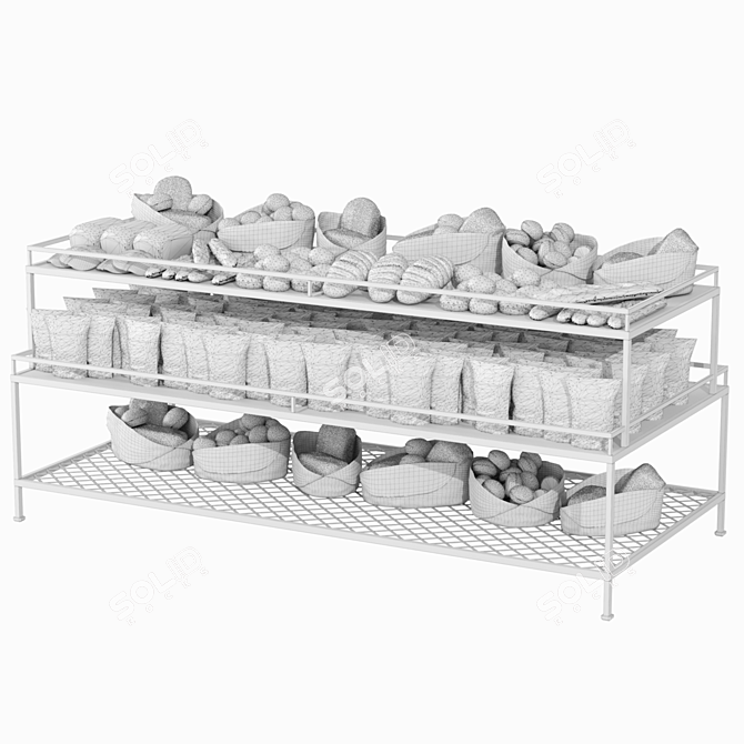 Bakery Display Models Bundle 3D model image 2