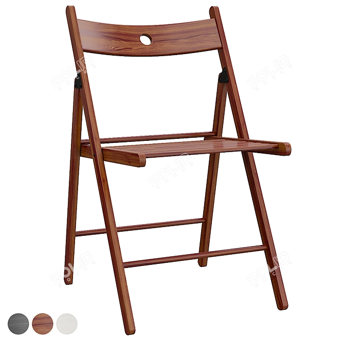 Terje Folding Chair Ikea 3D model image 1