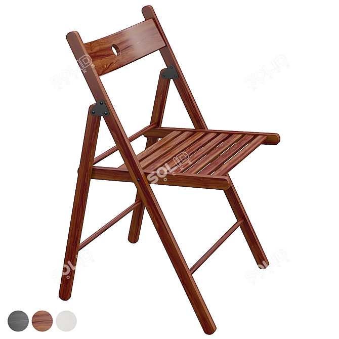 Terje Folding Chair Ikea 3D model image 2