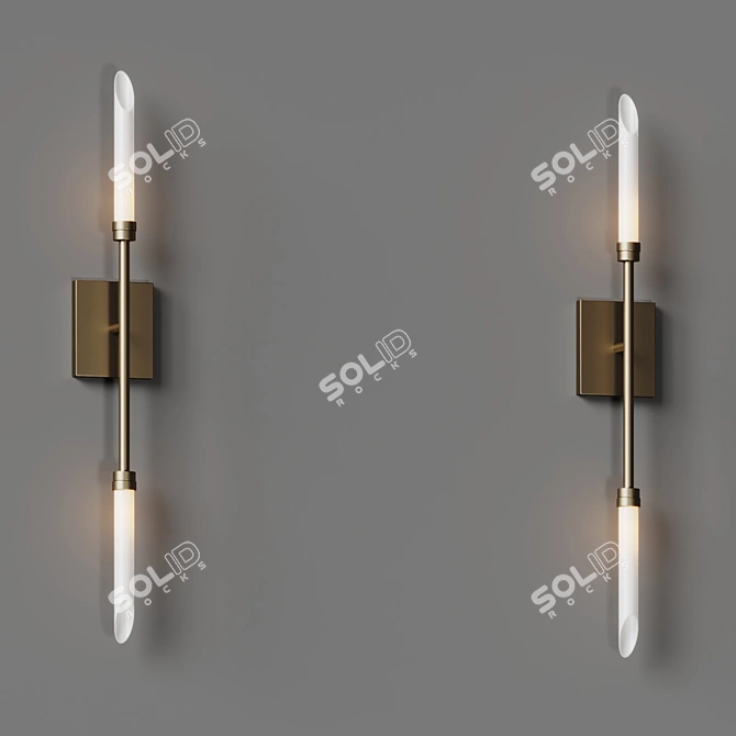 Spur LED Wall Sconce: Modern Minimalist 3D model image 3