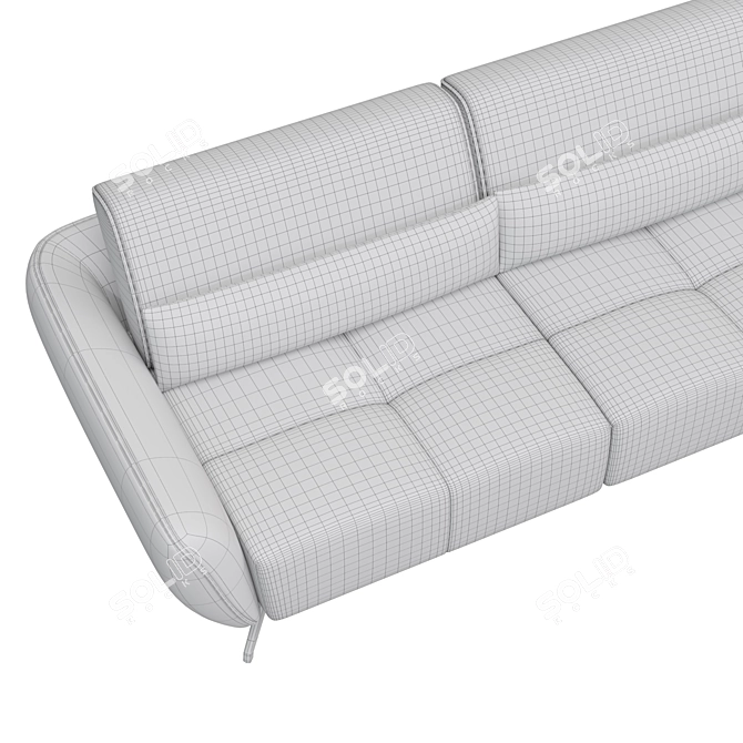 Elegant Hug Sofa: Pure Relaxation 3D model image 7