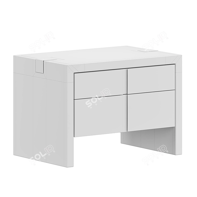  Sleek Oslo Nightstand: Modern Elegance 3D model image 2