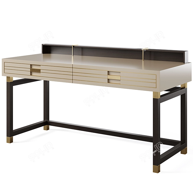 Elegant Edinburgh Desk 3D model image 1