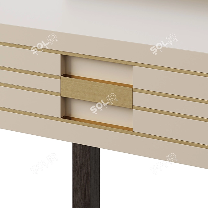 Elegant Edinburgh Desk 3D model image 3