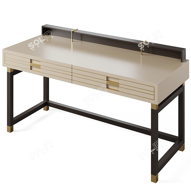 Elegant Edinburgh Desk 3D model image 5