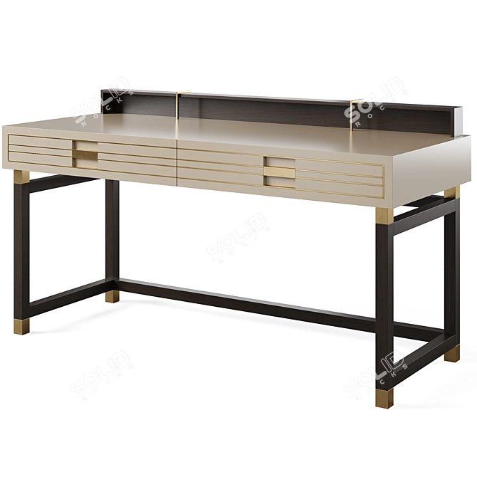 Elegant Edinburgh Desk 3D model image 7