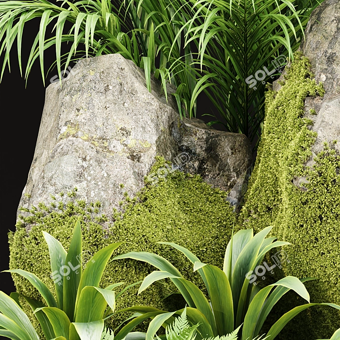 High Quality Low Poly Garden Assets 3D model image 2