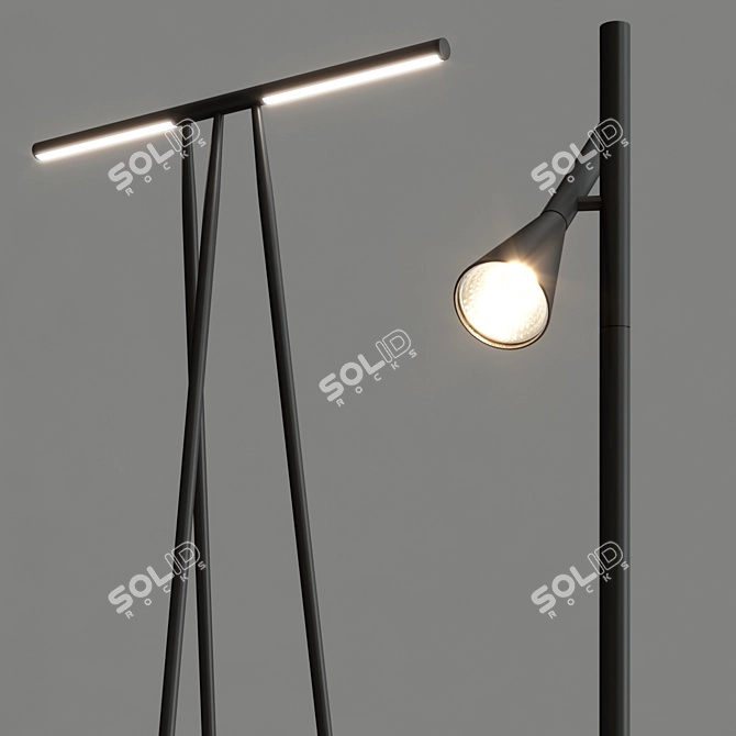 Modern Martinelli LED Floor Lamps 3D model image 3