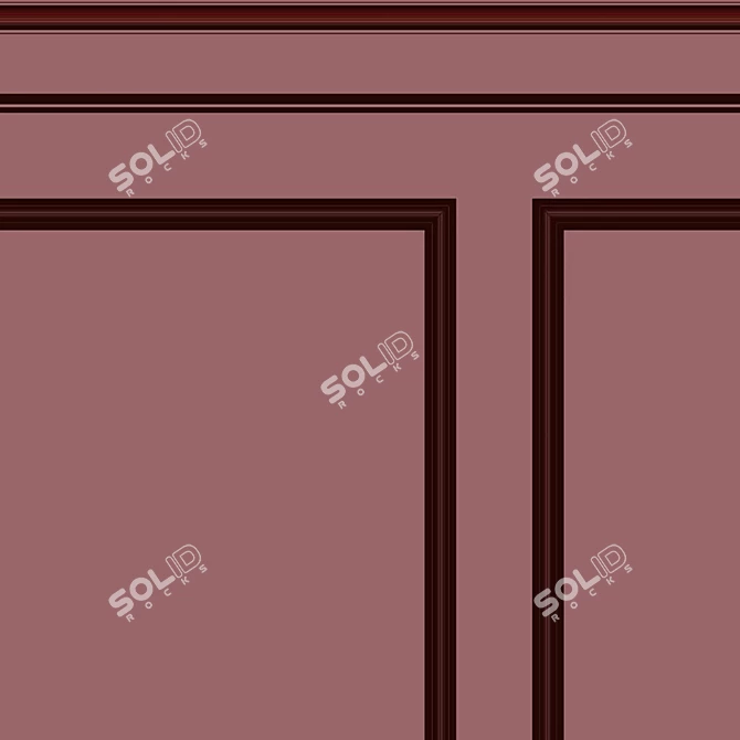 Versatile Decorative Plaster with Molding 3D model image 4