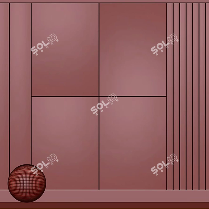 Wall Decor Composition 288 3D model image 6