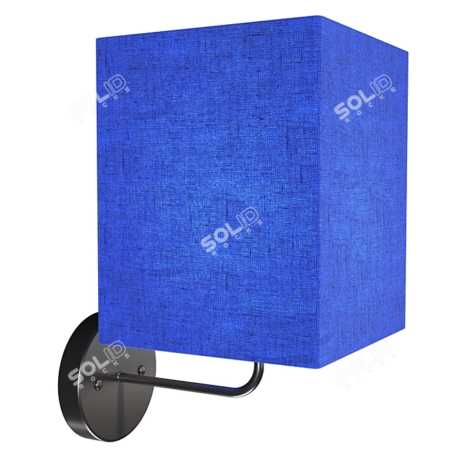 Modern Square Wall Sconce 3D model image 1