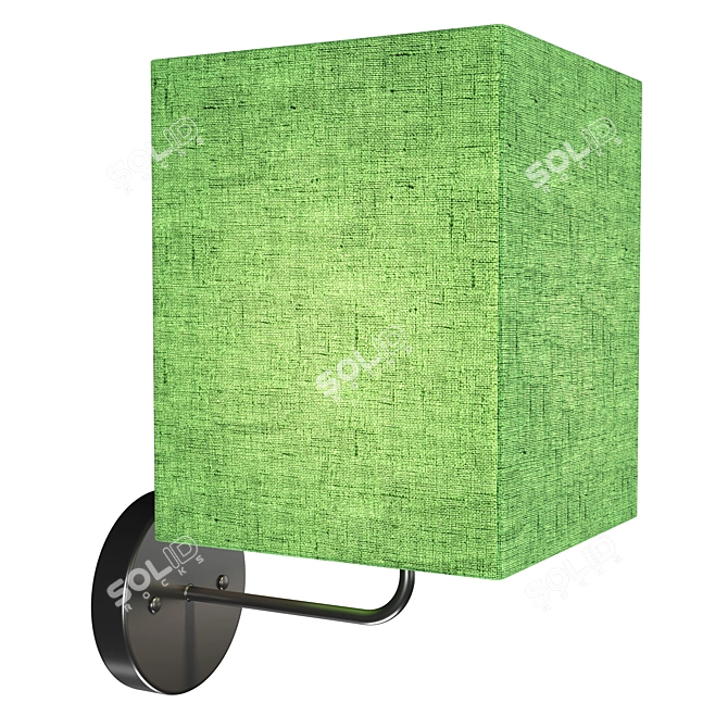 Modern Square Wall Sconce 3D model image 4