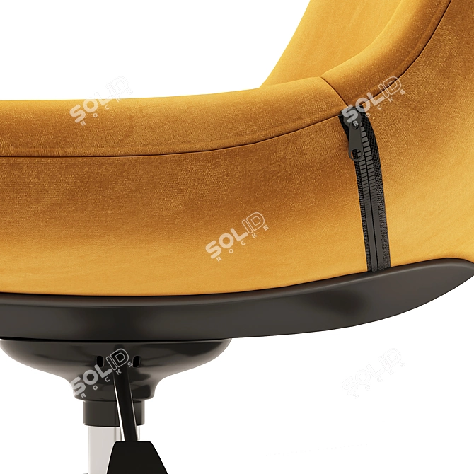 Modern Maine Swivel Office Chair 3D model image 3