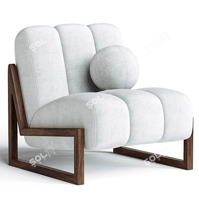 Modern and Stylish MALIVA Chair 3D model image 3