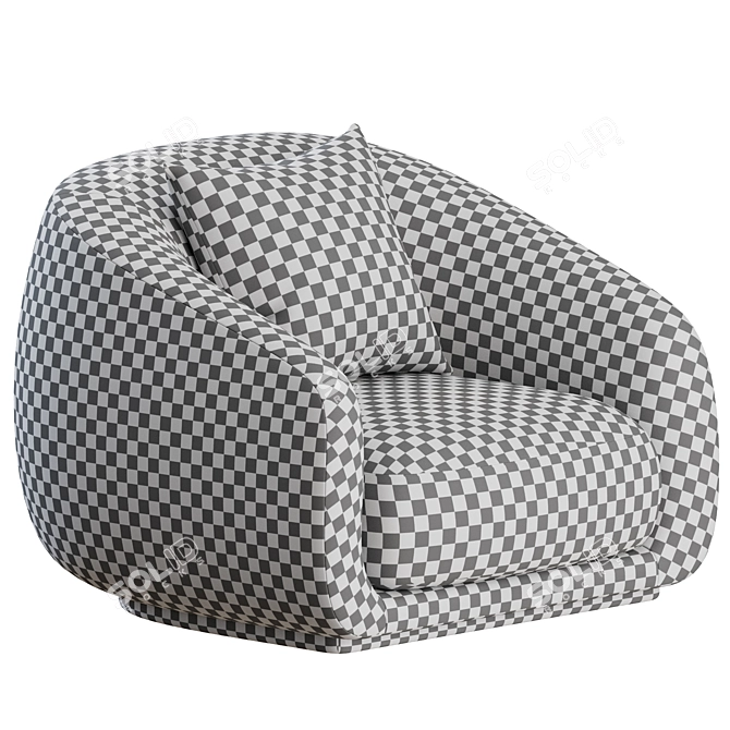 Wendelbo Montholon Armchair Set 3D model image 3