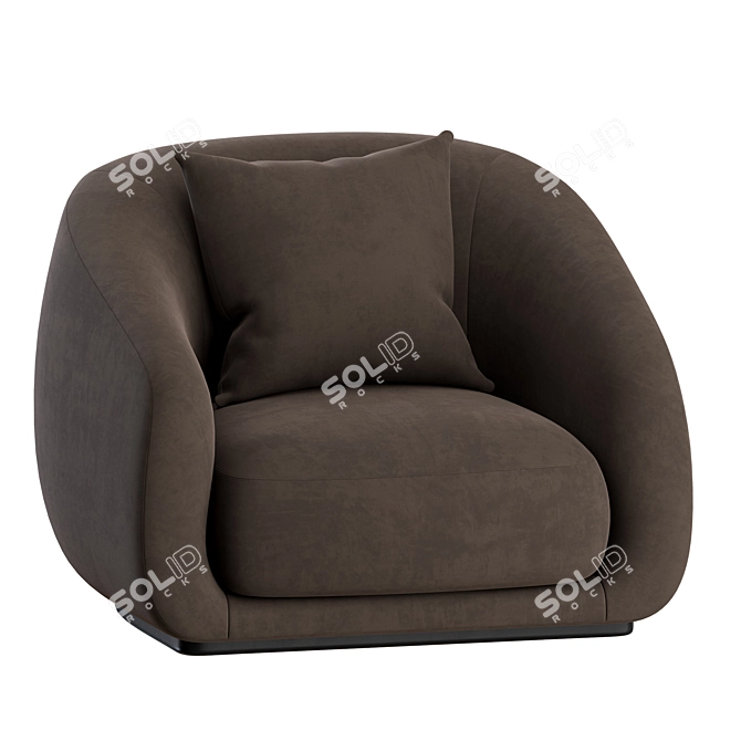 Wendelbo Montholon Armchair Set 3D model image 6