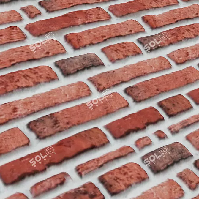 Versatile Grouting Brick Texture Set 3D model image 7