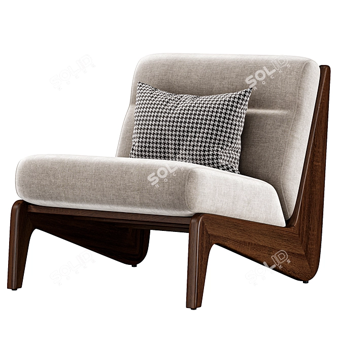 Fletcher Outdoor Armless Chair SohoHome 3D model image 2