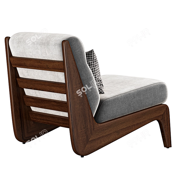 Fletcher Outdoor Armless Chair SohoHome 3D model image 3