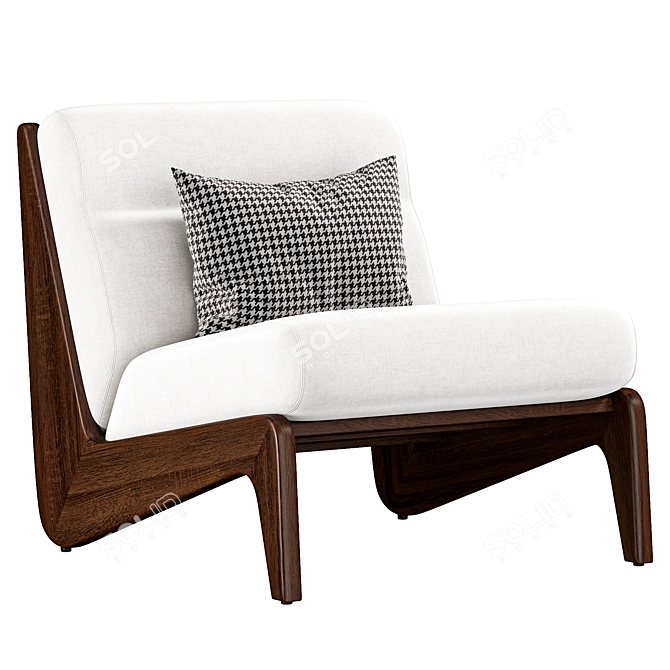 Fletcher Outdoor Armless Chair SohoHome 3D model image 4