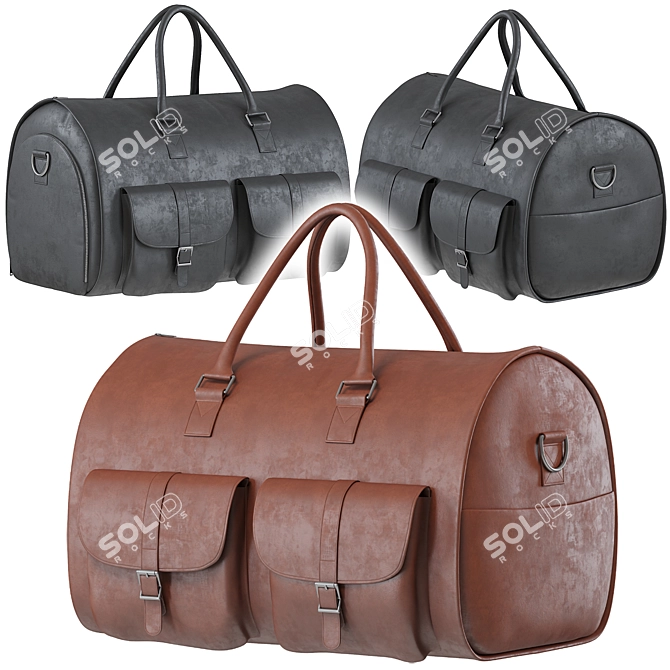 Waterproof Men's Garment Bag Organizer 3D model image 1