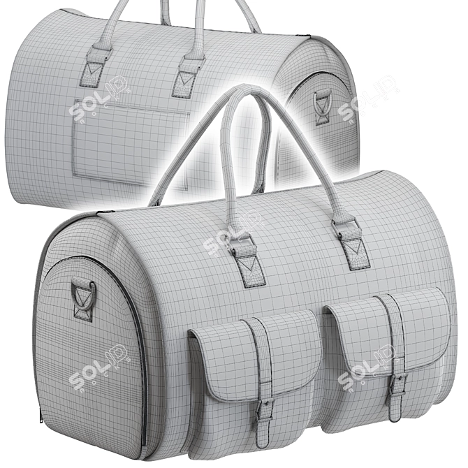 Waterproof Men's Garment Bag Organizer 3D model image 7