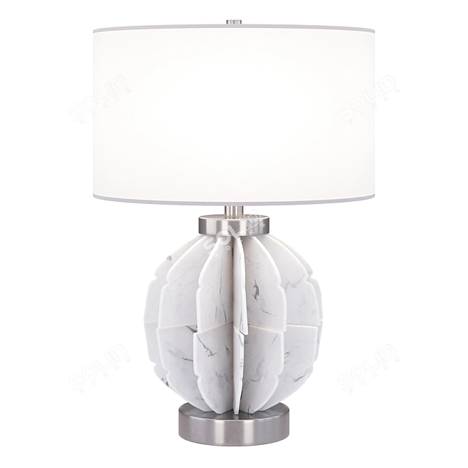 Marble Sphere Table Lamp 3D model image 1