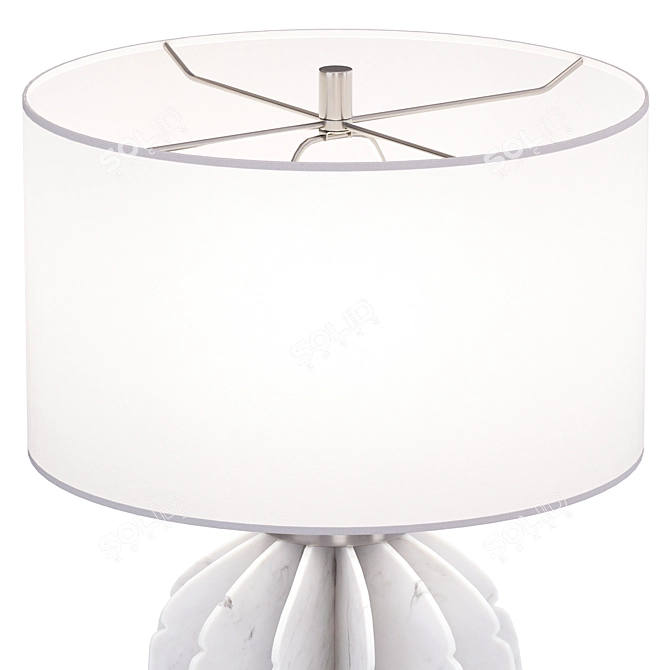 Marble Sphere Table Lamp 3D model image 2