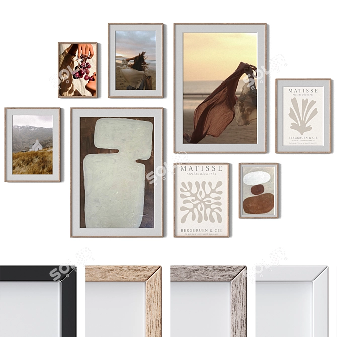 Modern Frames Bundle with Textures 3D model image 1