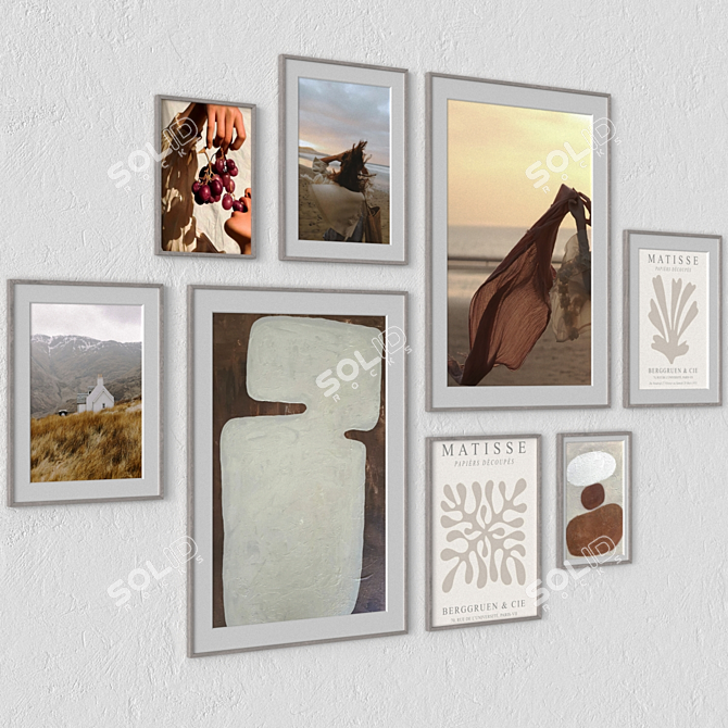 Modern Frames Bundle with Textures 3D model image 2