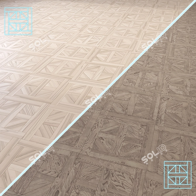 High-Quality 3D Wooden Flooring Model 3D model image 1