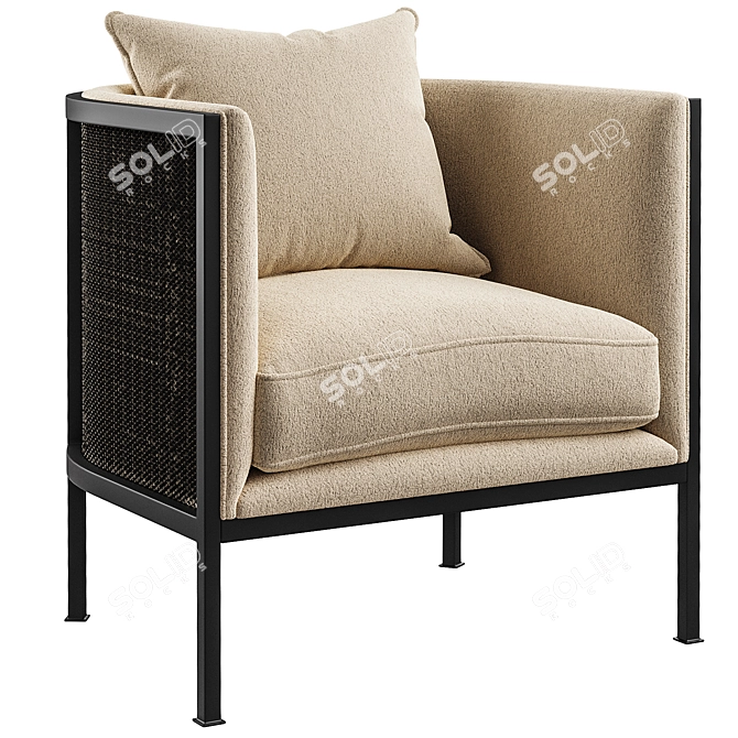 Contemporary CFC Dana Armchair 3D model image 1