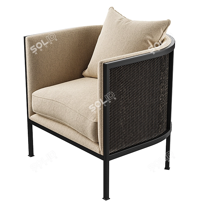 Contemporary CFC Dana Armchair 3D model image 5