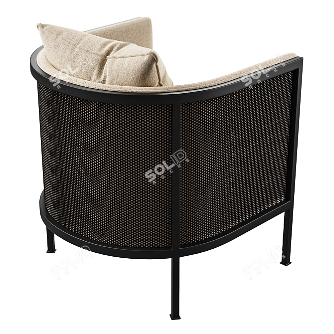 Contemporary CFC Dana Armchair 3D model image 6