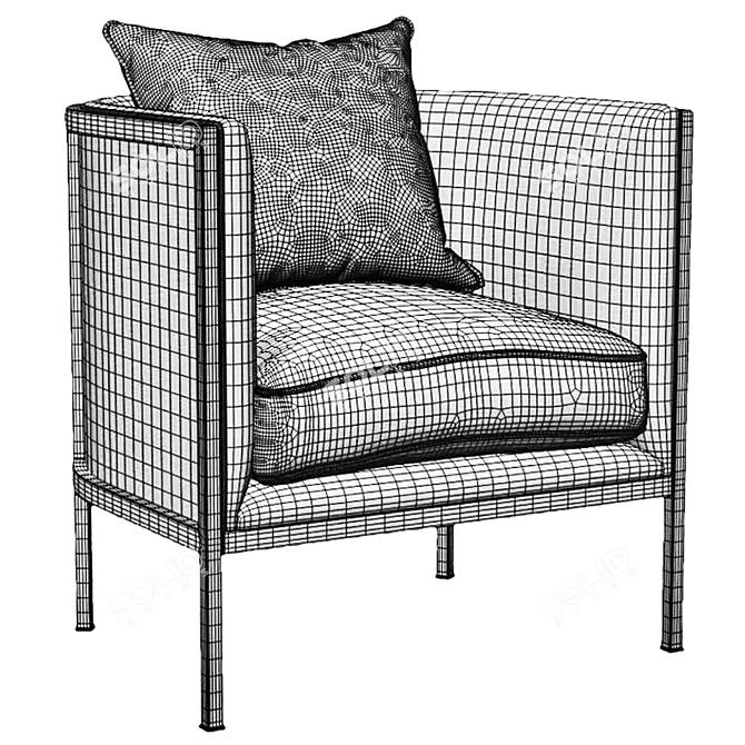 Contemporary CFC Dana Armchair 3D model image 7