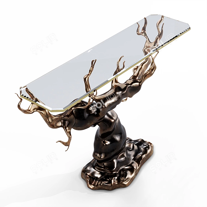 Dreamworld-inspired Forest Console 3D model image 3