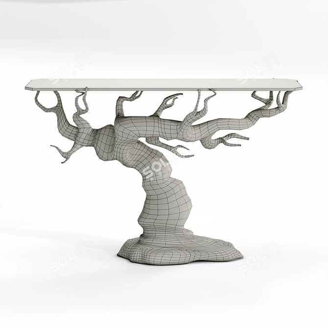 Dreamworld-inspired Forest Console 3D model image 4