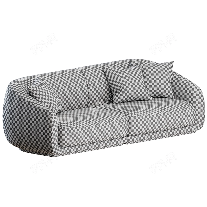 Modern Chic Wendelbo 2 Seater 3D model image 3