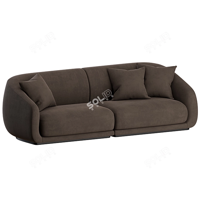 Modern Chic Wendelbo 2 Seater 3D model image 5