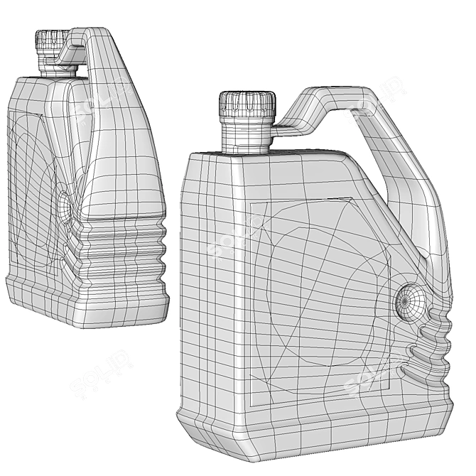 Vehicle Oil Dispenser Bottle 3D model image 3