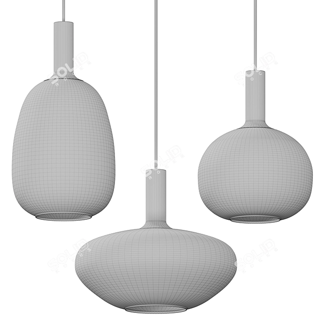 Elegant Alton Pendant Light 3D model image 2