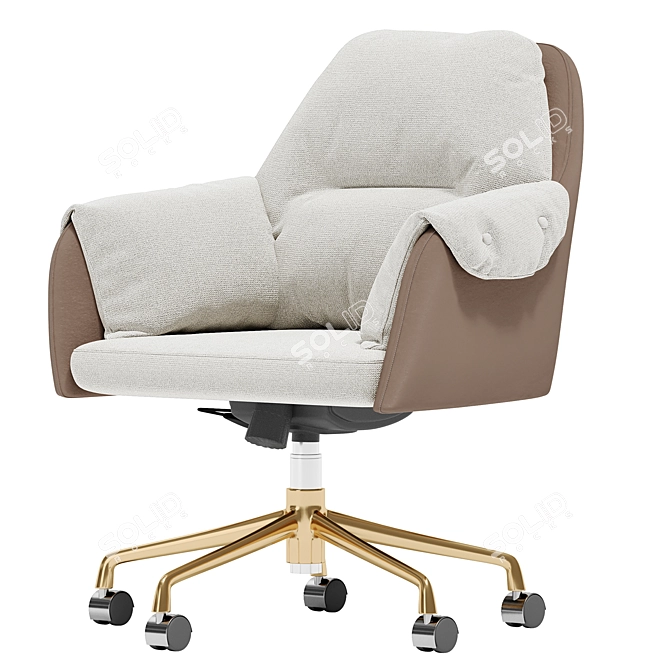 Elegant Office Chair Joyce 3D model image 1