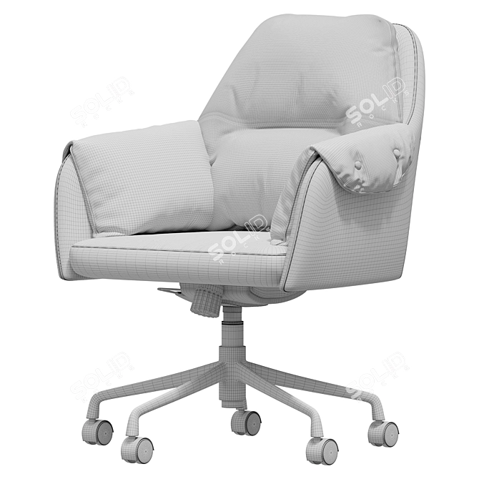 Elegant Office Chair Joyce 3D model image 2